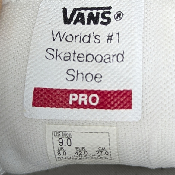 Vans x Kyle Walker Skateboard Shoe‎ Pro 2 Floral Vase Mens Size 9 - Picture 10 of 10